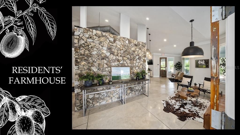 Interior, Pendant Lights, Recessed Lighting, Stone Walls