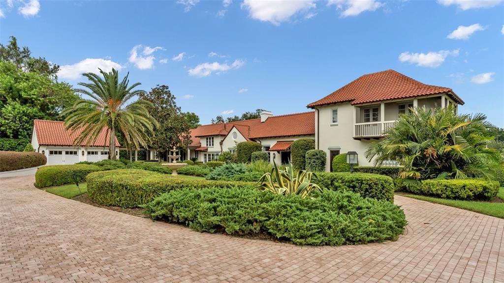 Attached, Backyard, Exterior, Facade, Mediterranean