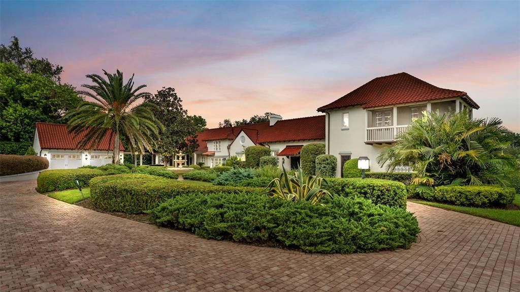 Attached, Backyard, Exterior, Facade, Mediterranean