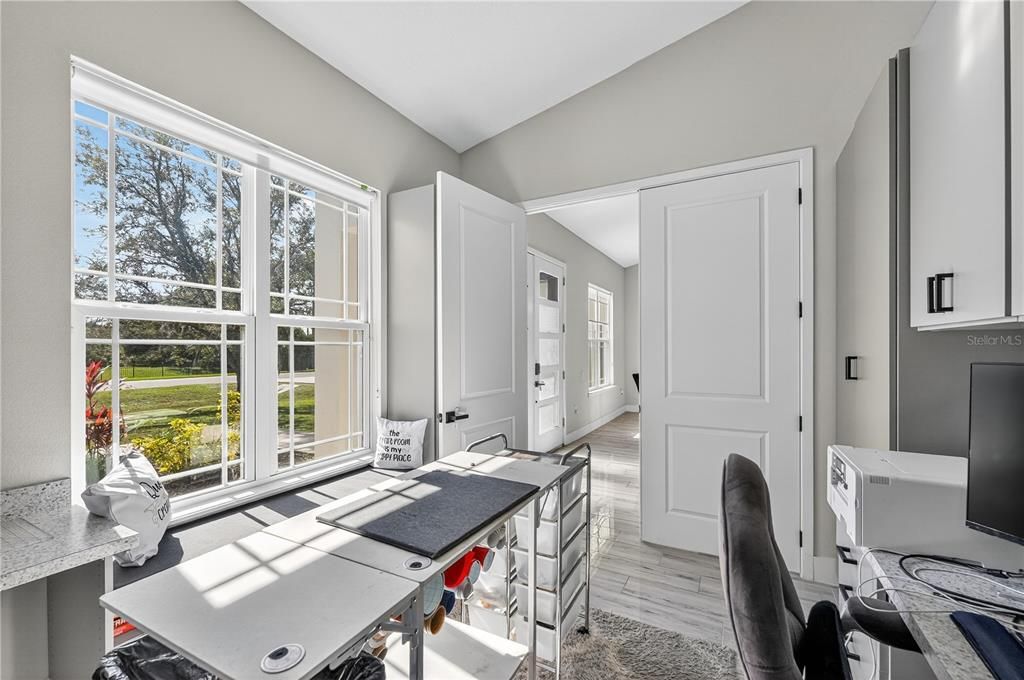 Home Office, Interior, Wood Texture Flooring