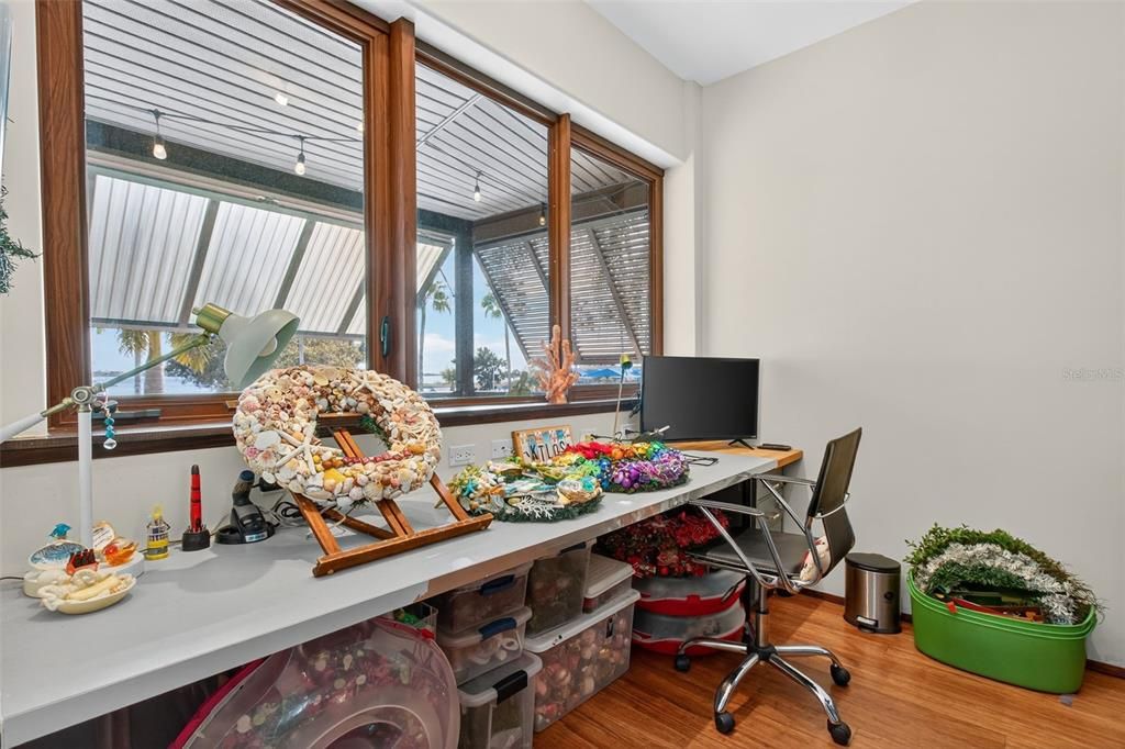 Home Office, Interior, Wood Texture Flooring