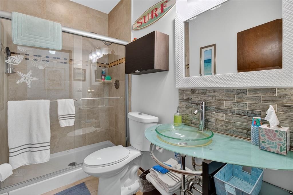 Bathroom, Glass Shower, Interior