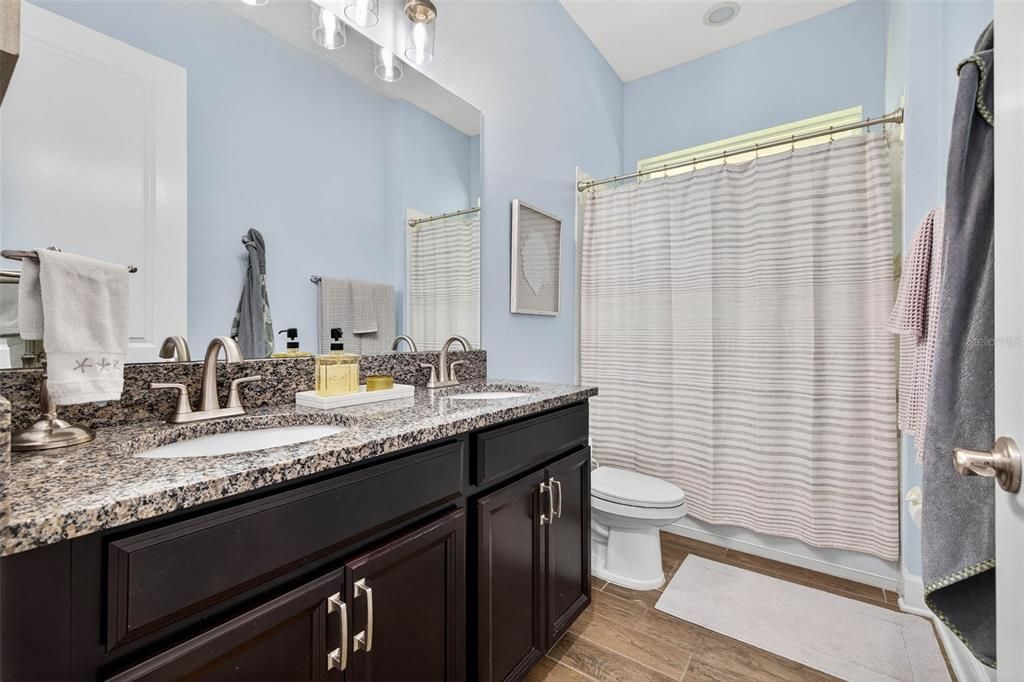 Bathroom, Dual Sink Vanities, Interior, Wood Texture Flooring