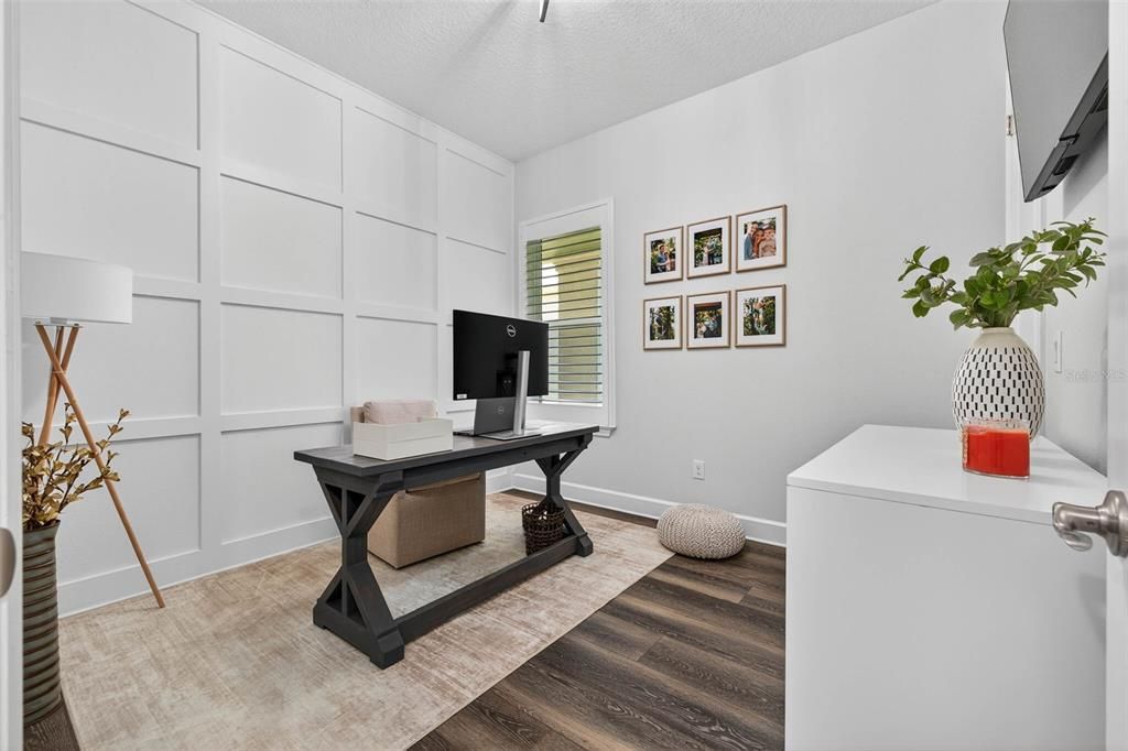 Home Office, Interior, Wood Texture Flooring