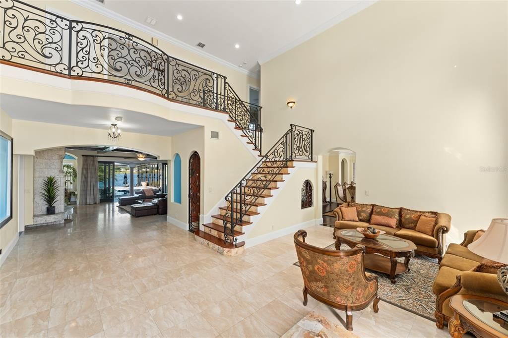 Chandelier, Interior, Living room, Recessed Lighting