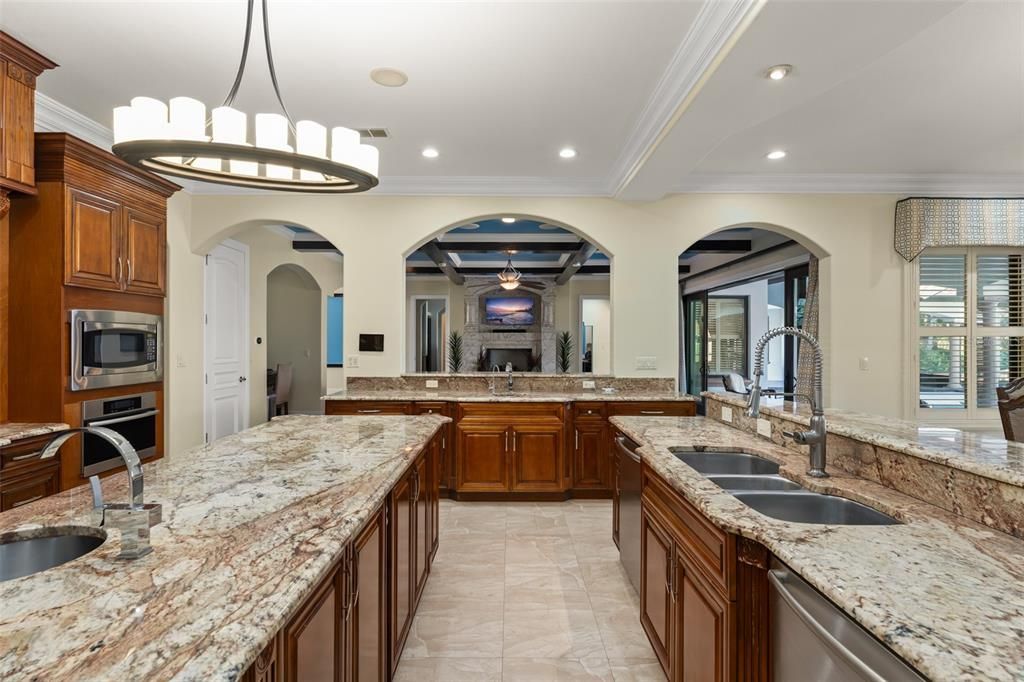 Interior, Kitchen, Pendant Lights, Recessed Lighting, Stainless Steel Appliances