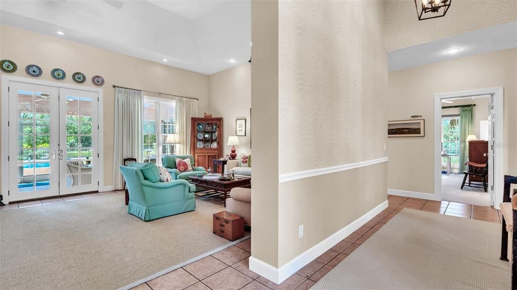 Interior, Living room, Recessed Lighting