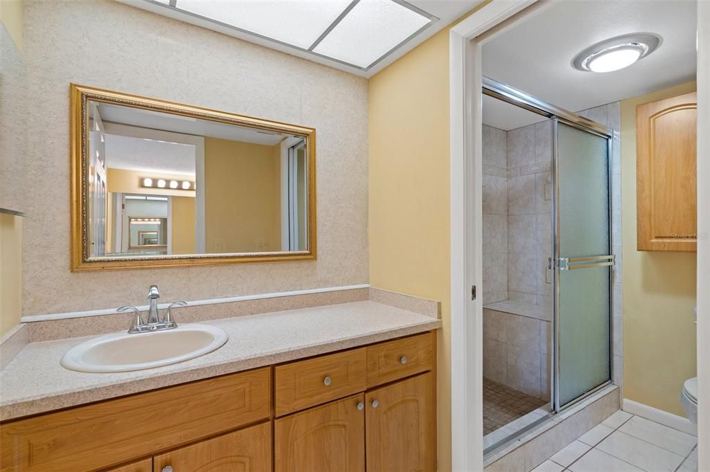 Bathroom, Dual Sink Vanities, Glass Shower, Interior