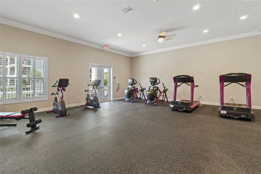 Fitness Equipment, Interior, Recessed Lighting