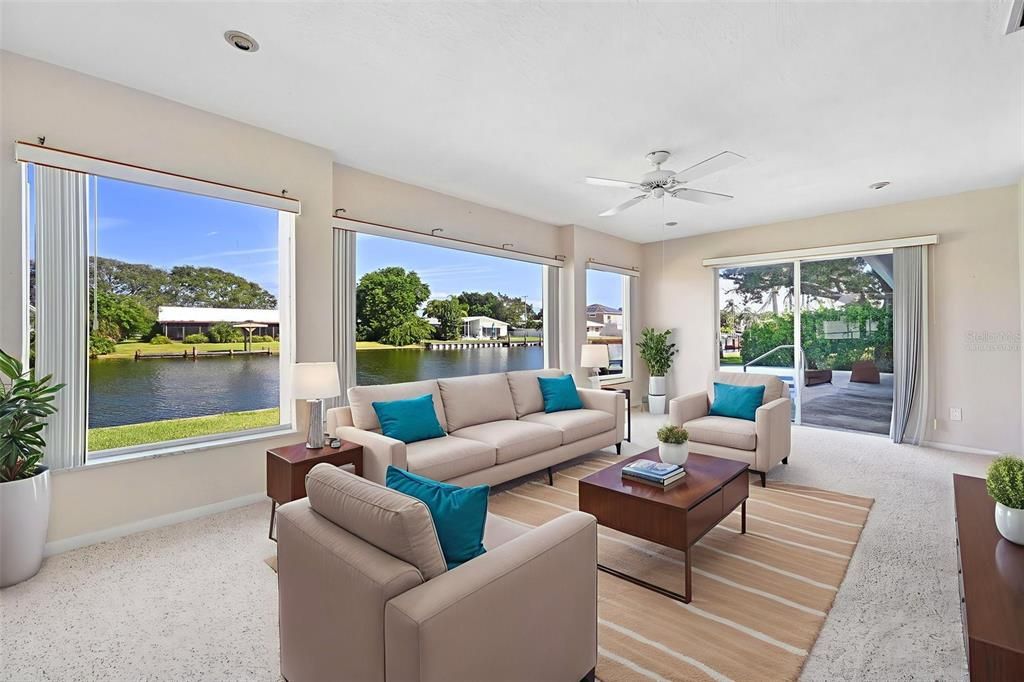 Interior, Living room, Recessed Lighting, Water