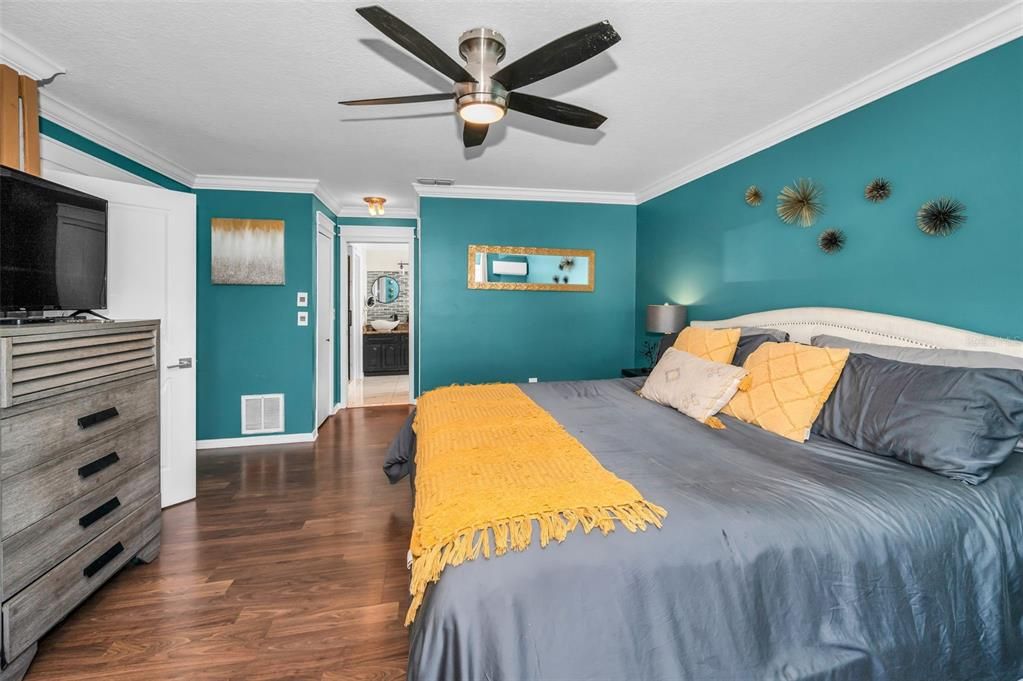 Bedroom, Interior, Wood Texture Flooring