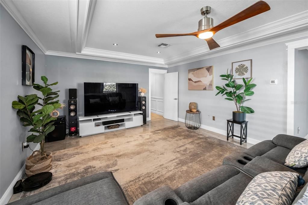 Interior, Living room, Recessed Lighting