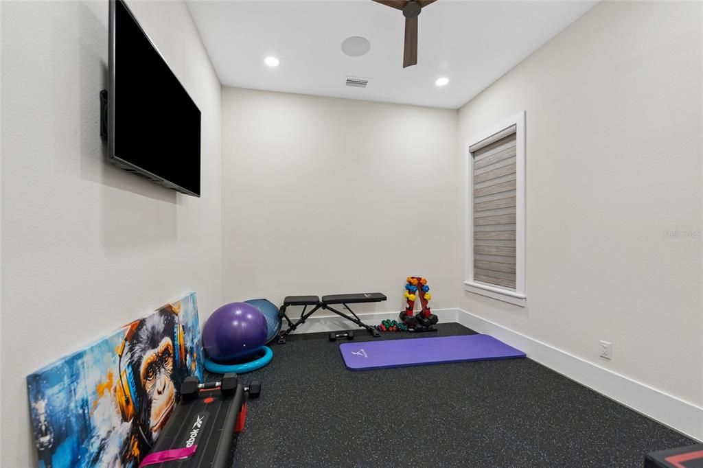 Fitness Equipment, Interior, Recessed Lighting