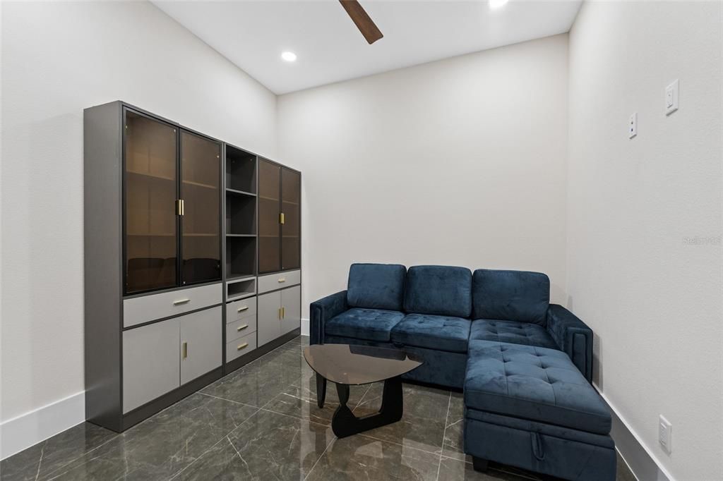 Interior, Living room, Recessed Lighting