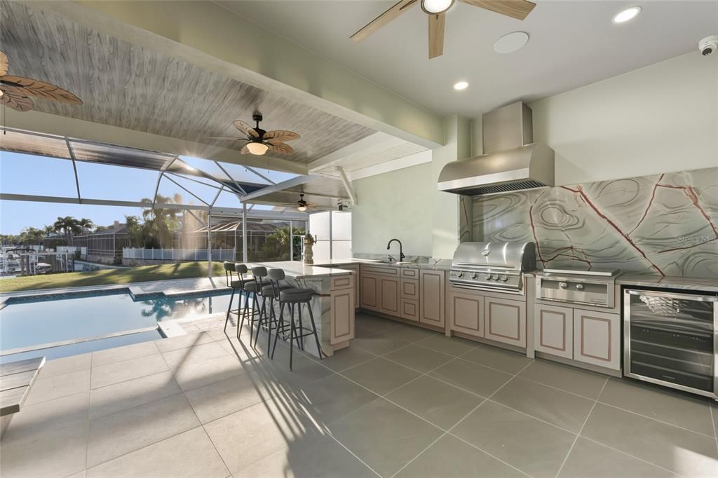 Glass Ceilings, Interior, Kitchen, Pool, Recessed Lighting, Sun Room