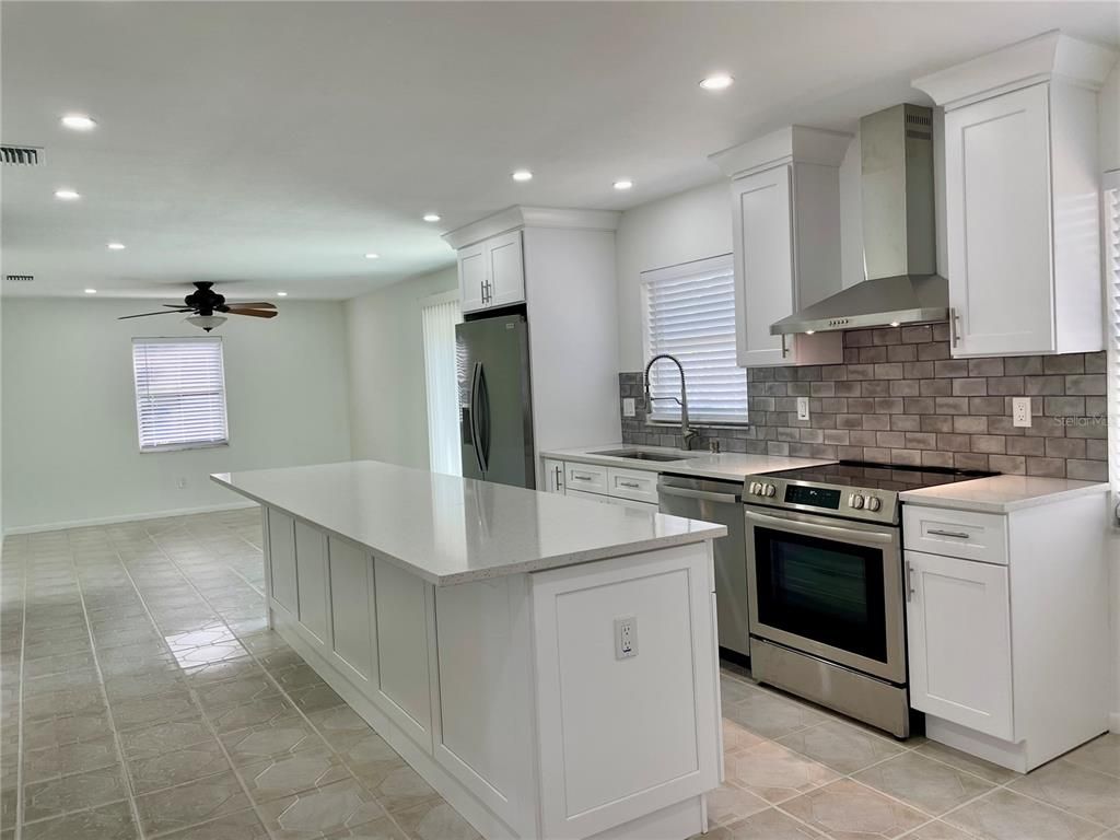 Interior, Kitchen, Recessed Lighting, Stainless Steel Appliances