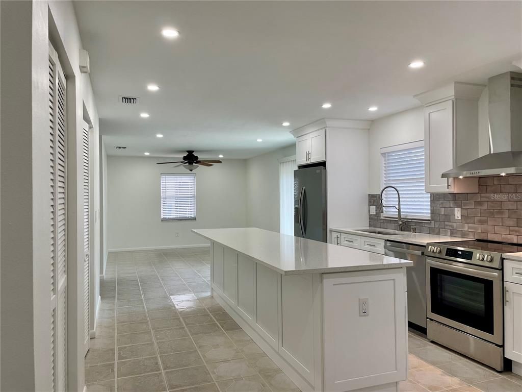 Interior, Kitchen, Recessed Lighting, Stainless Steel Appliances