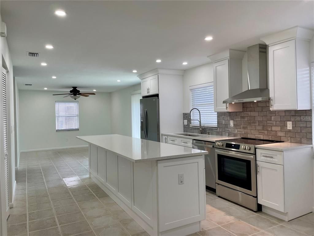 Interior, Kitchen, Recessed Lighting, Stainless Steel Appliances