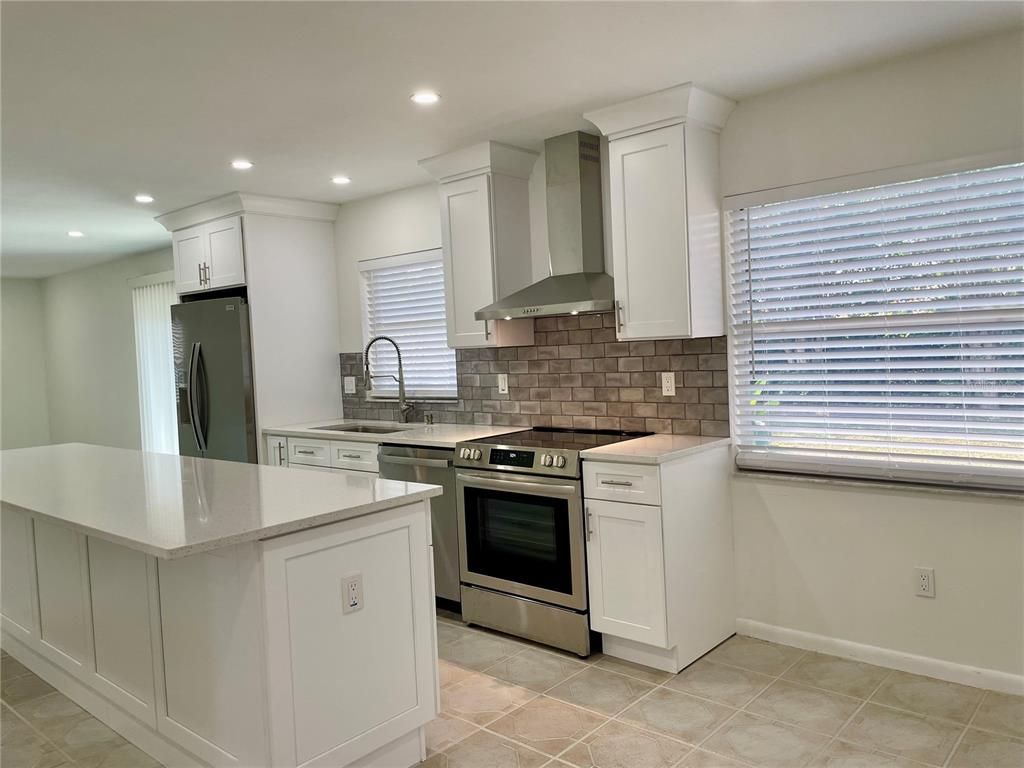 Interior, Kitchen, Recessed Lighting, Stainless Steel Appliances