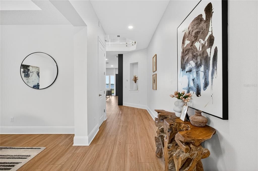 Interior, Recessed Lighting, Wood Texture Flooring