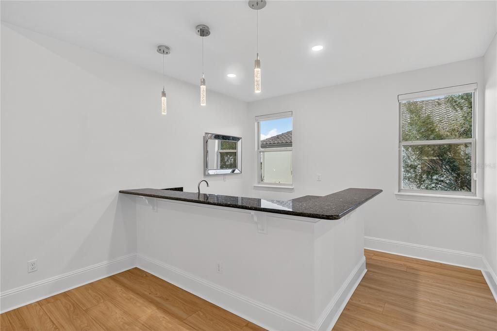 Interior, Pendant Lights, Recessed Lighting, Wood Texture Flooring