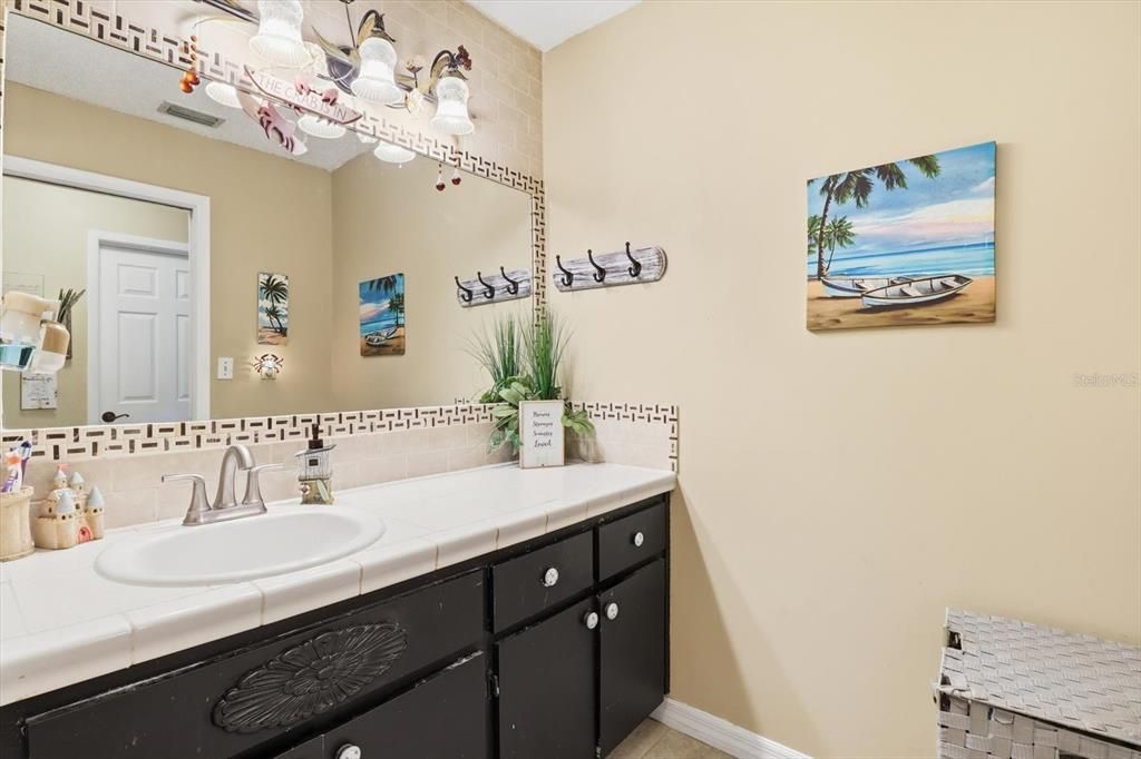 Bathroom, Interior, Tile Countertops