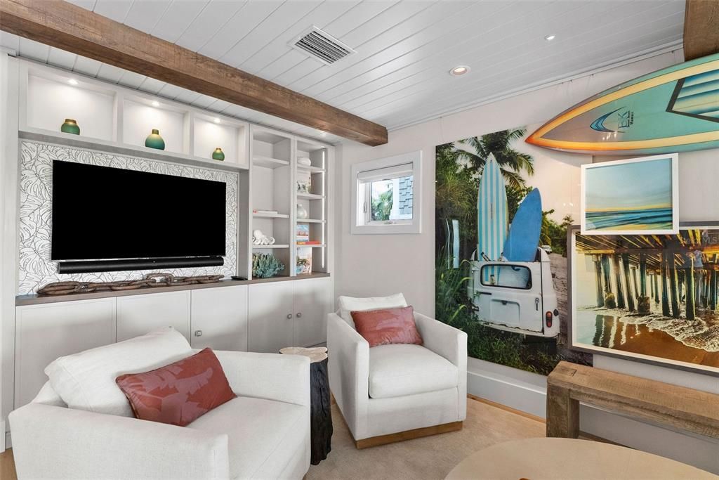 Interior, Living room, Recessed Lighting