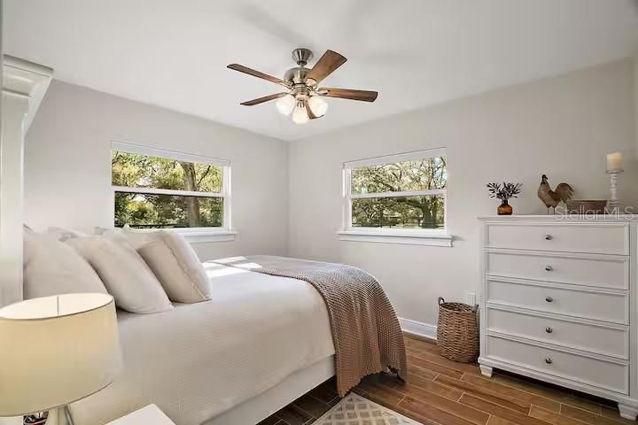 Bedroom, Interior, Wood Texture Flooring