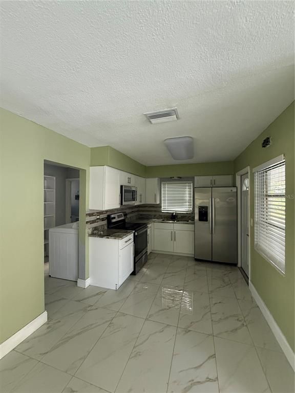 Interior, Kitchen, Marble, Stainless Steel Appliances