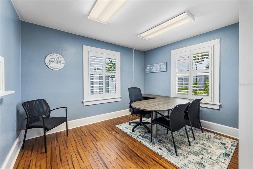 Home Office, Interior, Wood Texture Flooring
