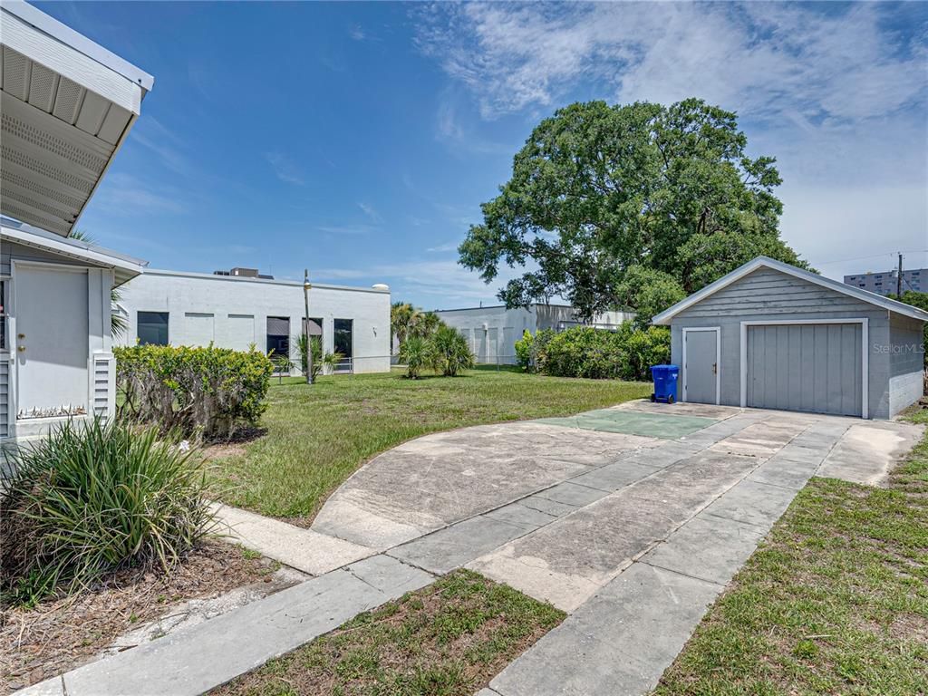 Backyard, Detached Garage, Exterior
