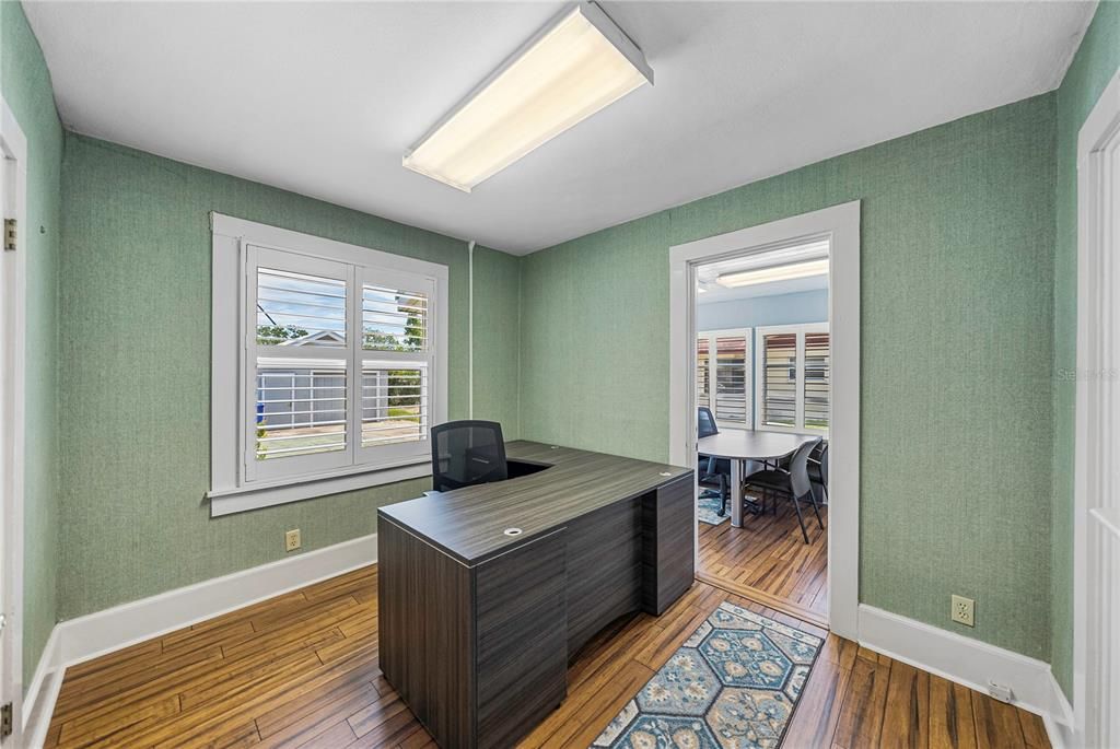 Home Office, Interior, Wood Texture Flooring
