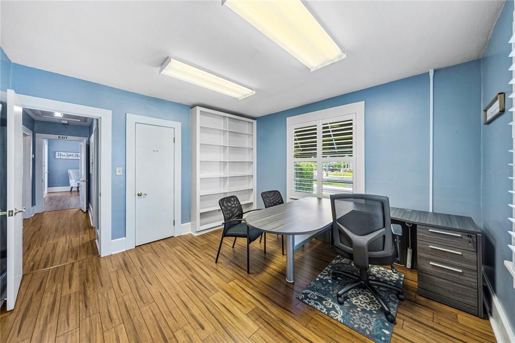 Home Office, Interior, Wood Texture Flooring