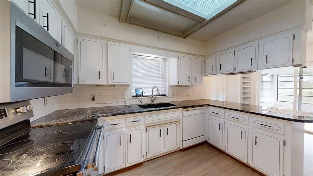 Interior, Kitchen, Wood Texture Flooring