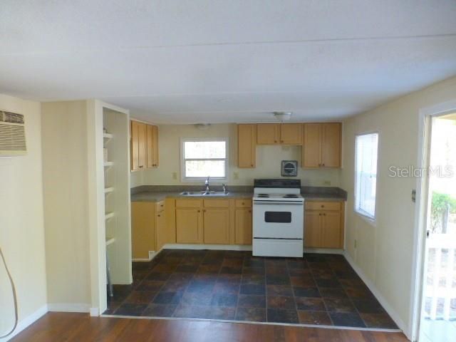 Interior, Kitchen, Wood Texture Flooring