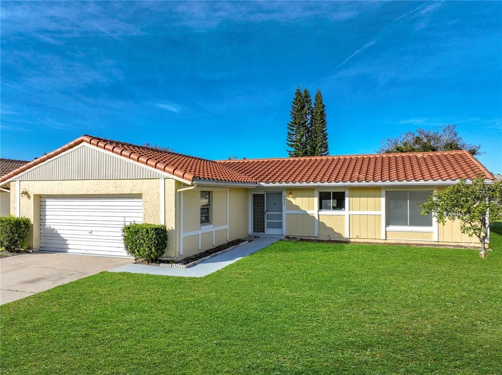 Attached, Backyard, Exterior, Facade, Spanish Mediterranean