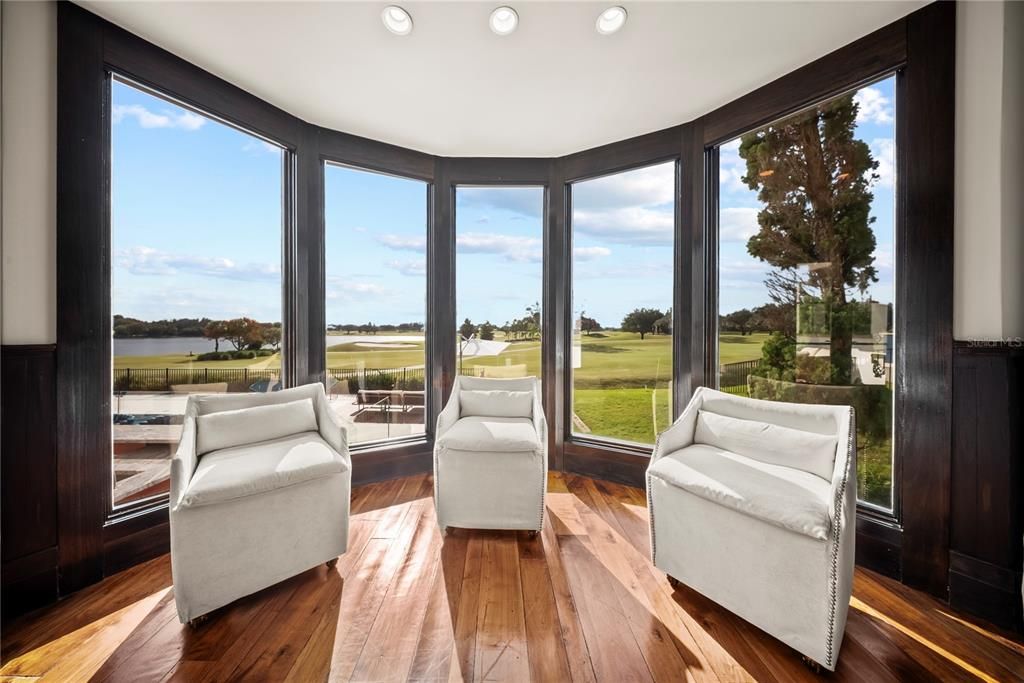 Interior, Sun Room, Water, Wood Texture Flooring