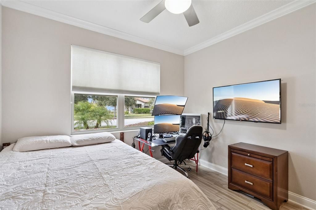 Bedroom, Home Office, Interior, Wood Texture Flooring
