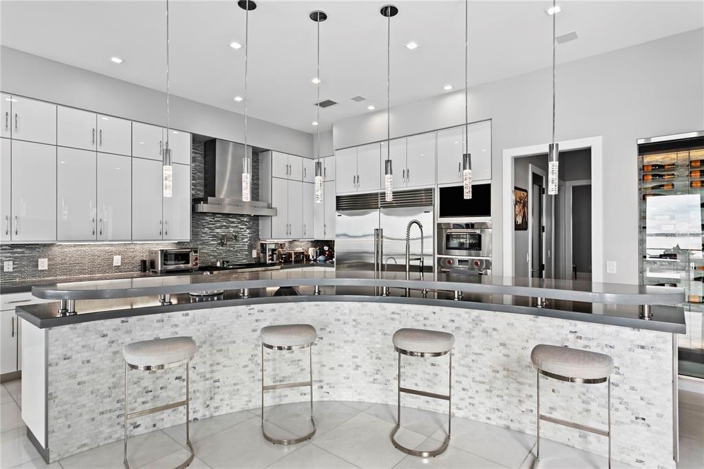 Interior, Kitchen, Pendant Lights, Recessed Lighting, Stainless Steel Appliances