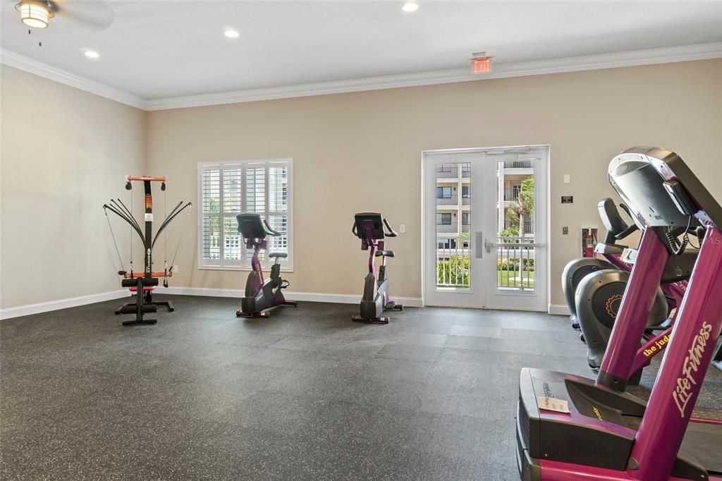 Fitness Equipment, Interior, Recessed Lighting