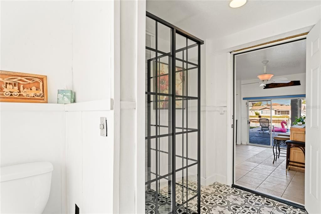 Bathroom, Interior, Recessed Lighting