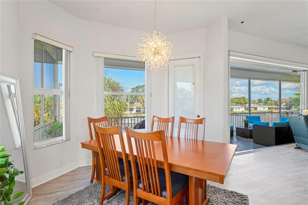 Chandelier, Dining room, Interior, Pendant Lights, Wood Texture Flooring