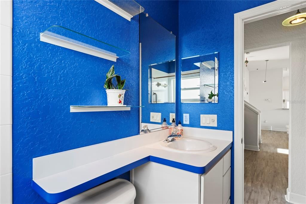 Bathroom, Interior, Wood Texture Flooring