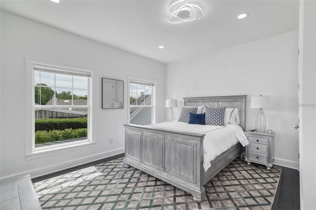 Bedroom, Interior, Recessed Lighting