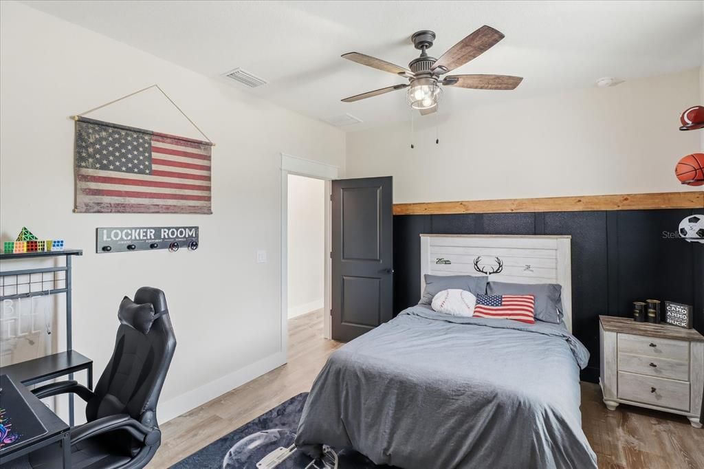 Bedroom, Interior, Wood Texture Flooring