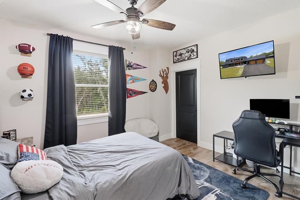 Bedroom, Home Office, Interior, Wood Texture Flooring