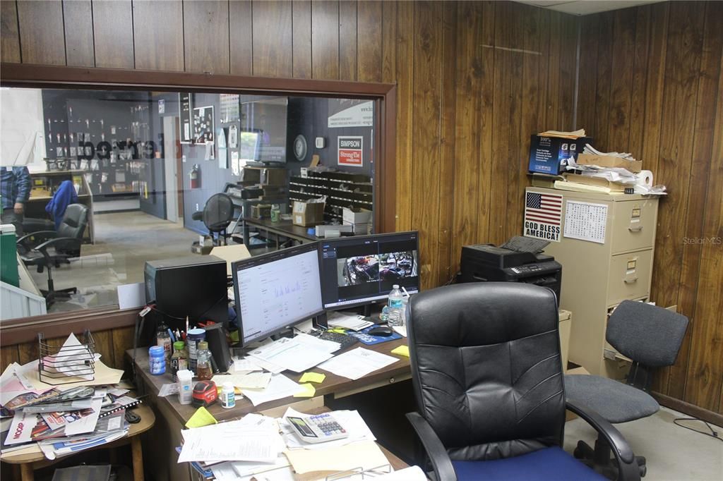 Home Office, Interior, Wooden Walls