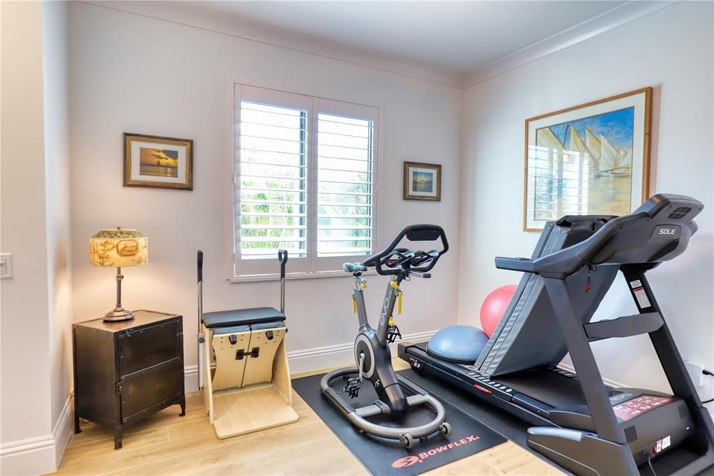 Fitness Equipment, Interior, Wood Texture Flooring