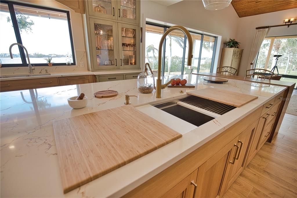 Interior, Kitchen, Wood Texture Flooring