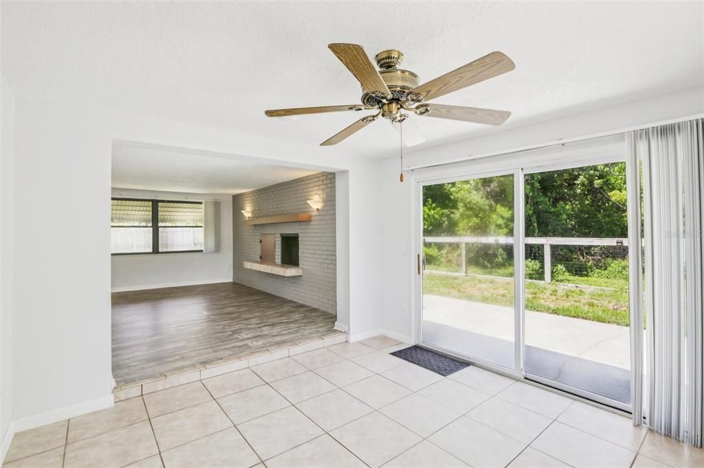 Empty room, Fireplace, Interior, Wood Texture Flooring